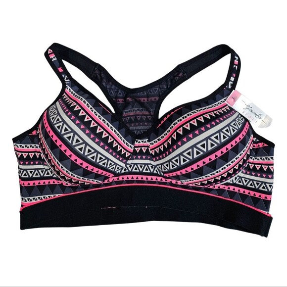 NWT Youmita Boho Racerback Sportsbra Bundle Strappy Back Mesh Lining Size 40 D - Picture 2 of 15